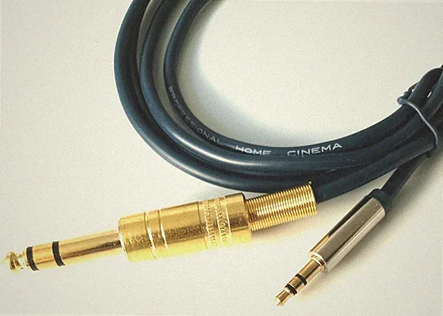3.5mm Klinke Stecker auf 6.3mm Klinken Stecker Kabel Adapter 6,3mm - 3 5mm Audio