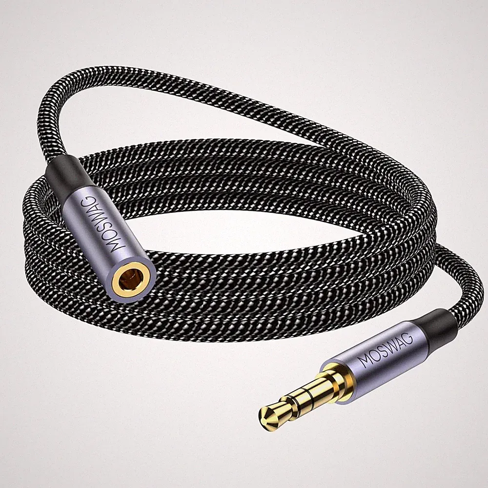 3,5mm Klinke Verlängerungskabel 8m, Stereo Aux Kabel für Kopfhörer, Smartphone