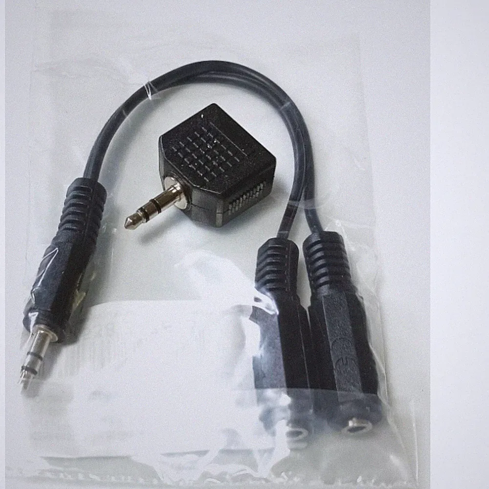 3,5mm Klinke Y KABEL Verteiler + Splitter Adapter 3,5 mm Kopfhörer SET AUX