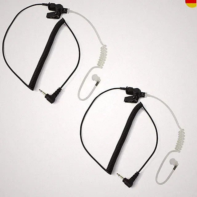 3.5mm Ohrhörer Schallschlauch, In-Ear-Kopfhörer Headset (2 Stück)