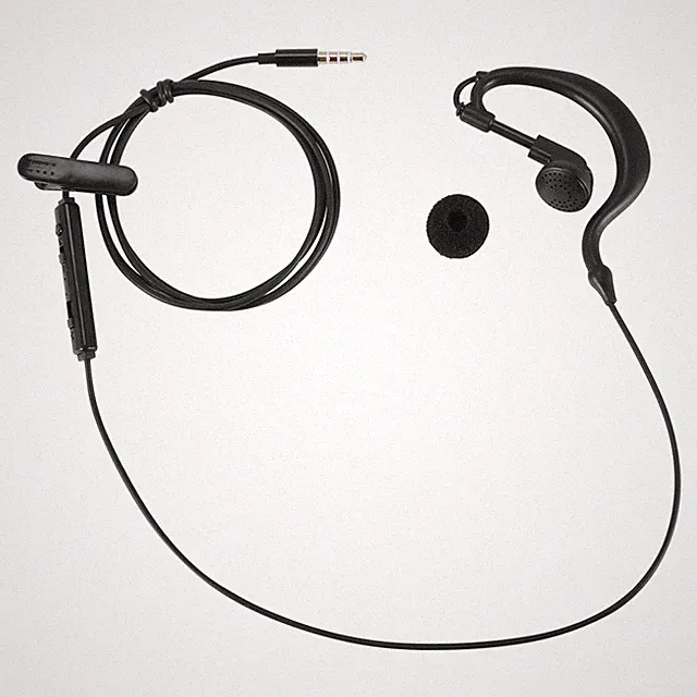 3.5mm Single-In-Ohr nur Mono-Ohrhoerer Kopfhoerer mit Mikrofon fuer Telefon7903