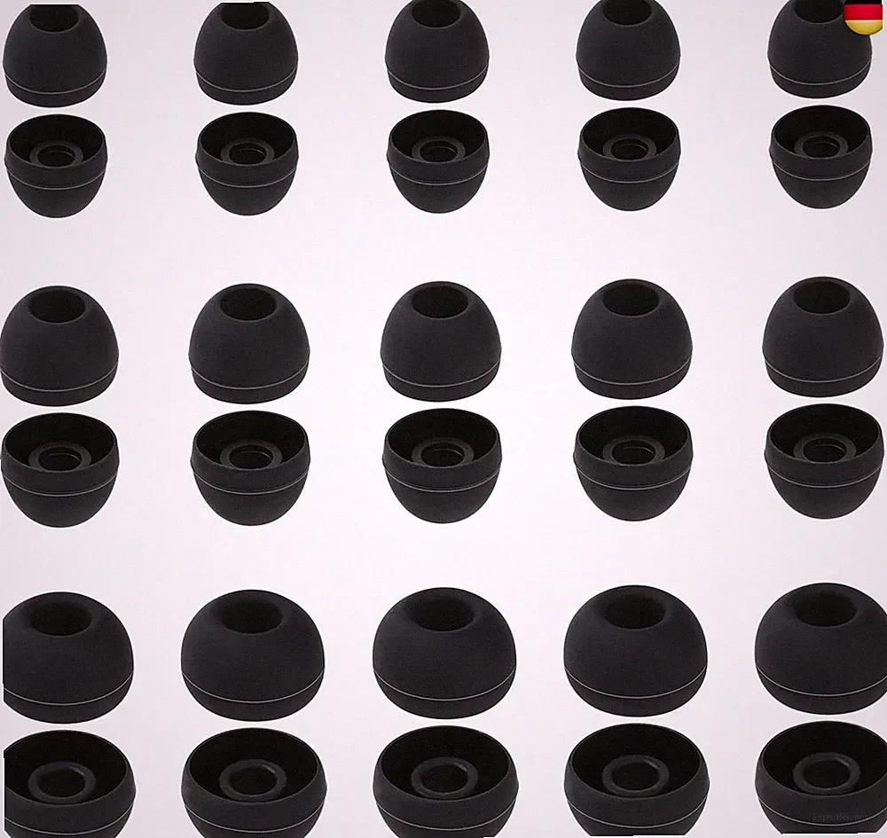 30 Stück Silikon-Ohrstöpsel-Aufsätze, Ersatz-Düsen für In-Ear-Kopfhörer (Inne