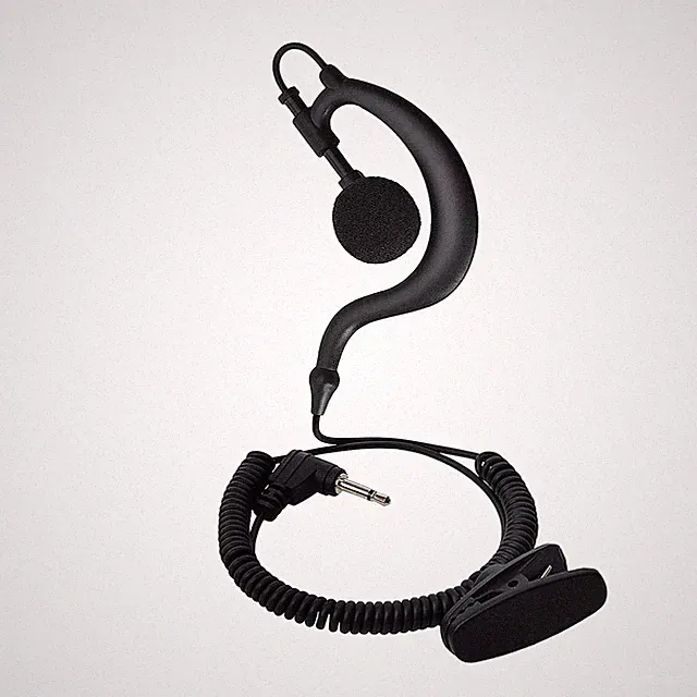 35-mm-Stecker G-Form weicher Ohrbügel Hören/Empfangen Headset für 2-Wege-Radi...