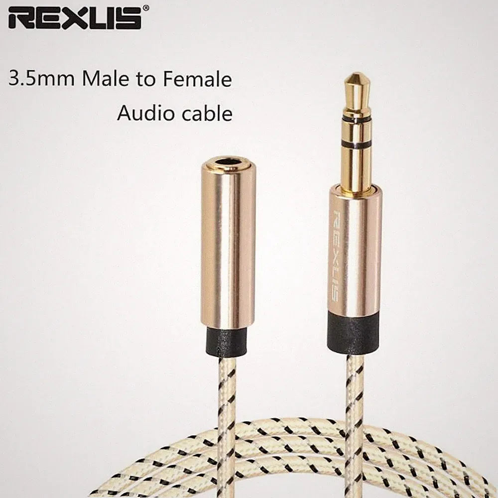 3m Audio Stereo Kopfhörer Verlängerungskabel 3,5mm Klinke Stecker > Buchse Nylon