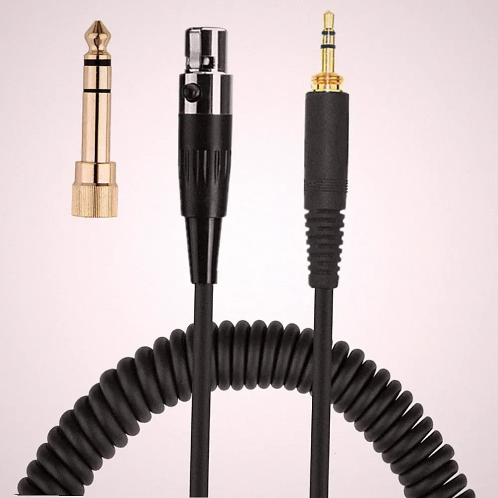 3m Kopfhörer Spiral Kabel Mini-XLR Anschlußkabel für AKG beyerdynamic Pioneer AA