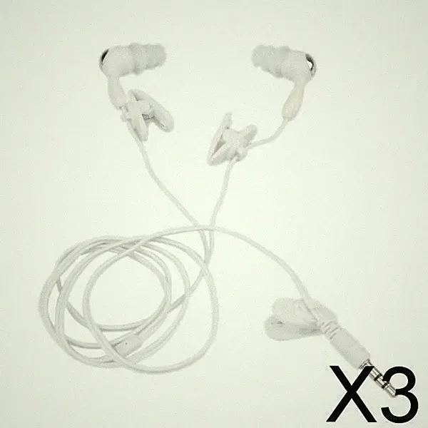 3X 3,5 mm wasserdichte Kopfhörer Kopfhörer Stereo Schwimmen für
