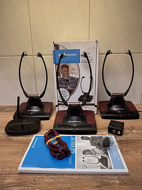 3x Sennheiser 830-TV Kopfhörer Konvolut + Bluetooth & DAC