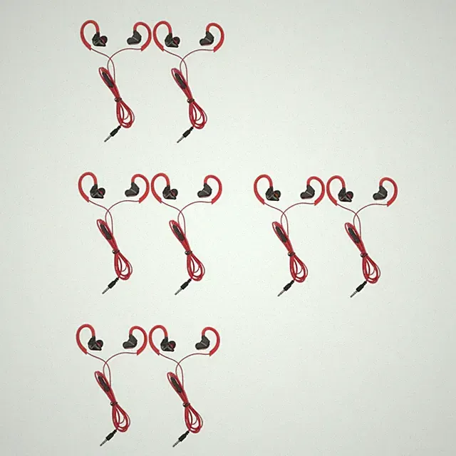 4 Pieces Outdoor-kopfhörer Sportkopfhörer Schweißsicherer Ohrhörer in Ear