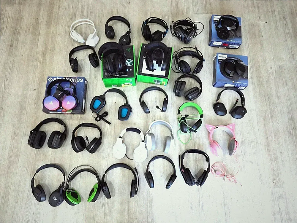 41x Gaming Headset Kopfhörer Konvolut Astro/Logitech/HyperX /Philips Office Def.
