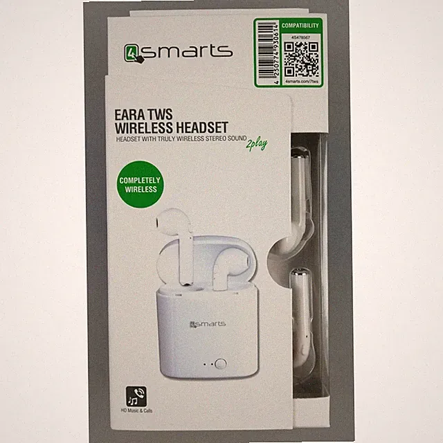 4smarts Eara True Wireless Stereo Headset - kabellose Bluetooth Kopfhörer - Weiß