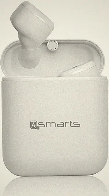 4smarts 'True Wireless' Stereo Headset Eara TWS Buttons, Weiß "wie neu"