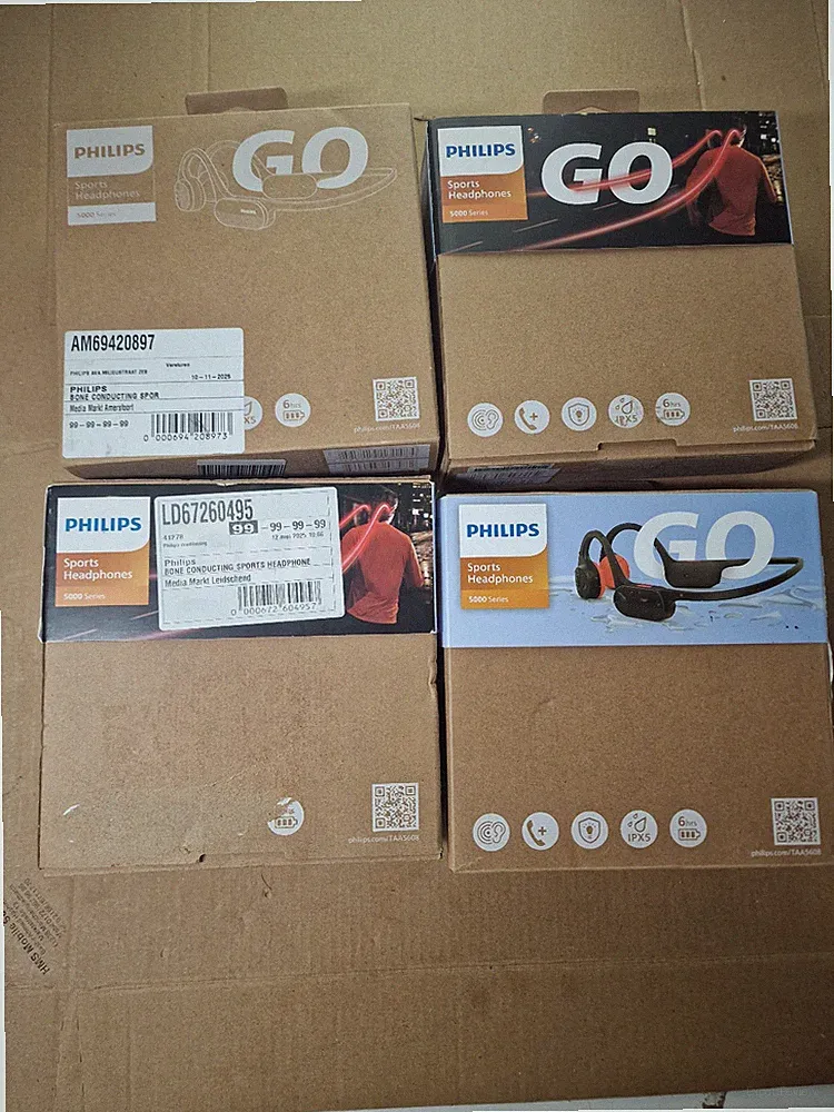 4x Philips GO Sports TAA5608BK – Wireless - Kopfhörer Knochenschall - DEFEKT
