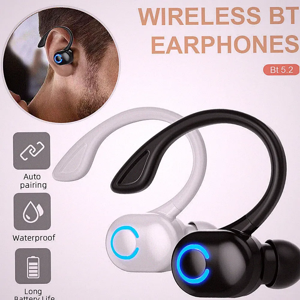 5.2 Bluetooth Stereo Sport Kabellos Headset TWS Handy Kopfhörer mit Mikrofon DE