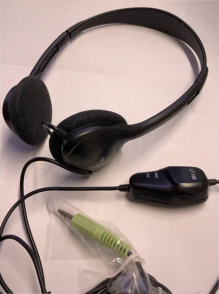 5 St. x On-Ear Kopfhörer LT-100 3.5mm Mono / Stereo 5183-9500 Leichtkopfhörer