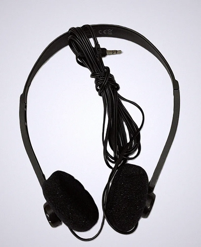 50 Stück Einwegkopfhörer Leichtkopfhörer Kopfhörer 2 Meter Kabel Kunststoff