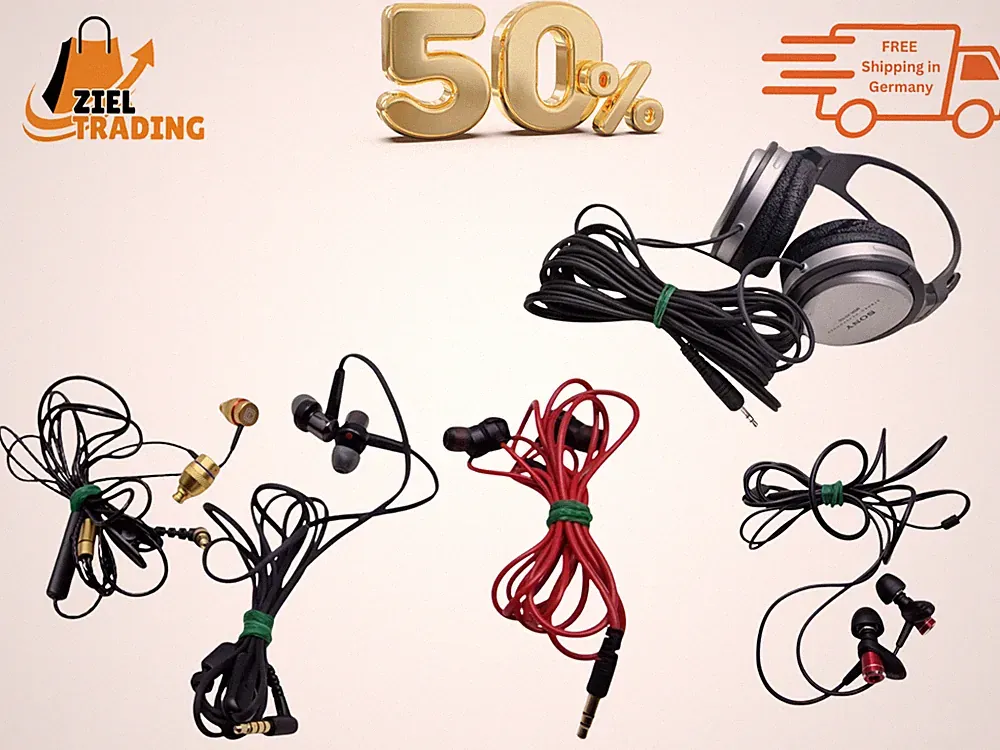 5er Set Sony MDR-XD100 Over-Ear + Sony JVC Dynamic HA-FXC51 In-Ear Kopfhörer