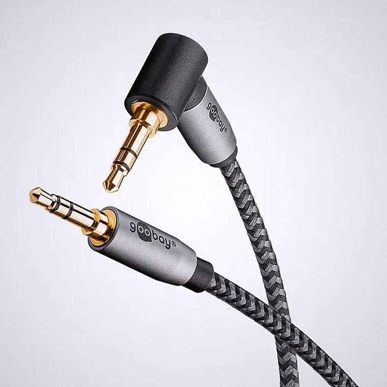 5m AUX IN Kabel Kopfhörerkabel Audio Klinkenkabel 3,5 mm Klinke 90° Winkel