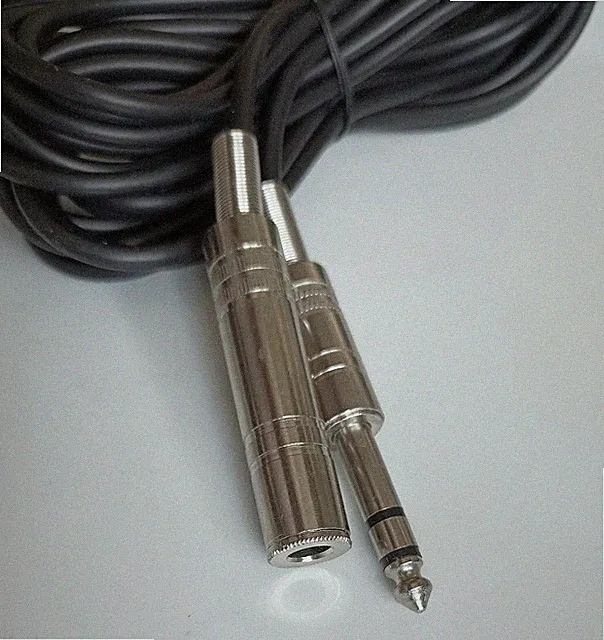 5m stereo Audio Klinke Klinken-Verlängerung 6,35mm Klinke 6,3mm Kabel Stecker 💗