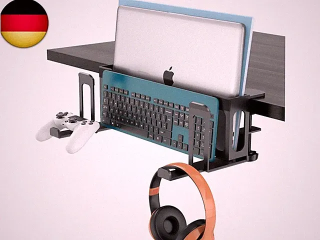 6 In 1 Laptop Halterung Schreibtisch mit Haken Verstellbare Schreibtisch
