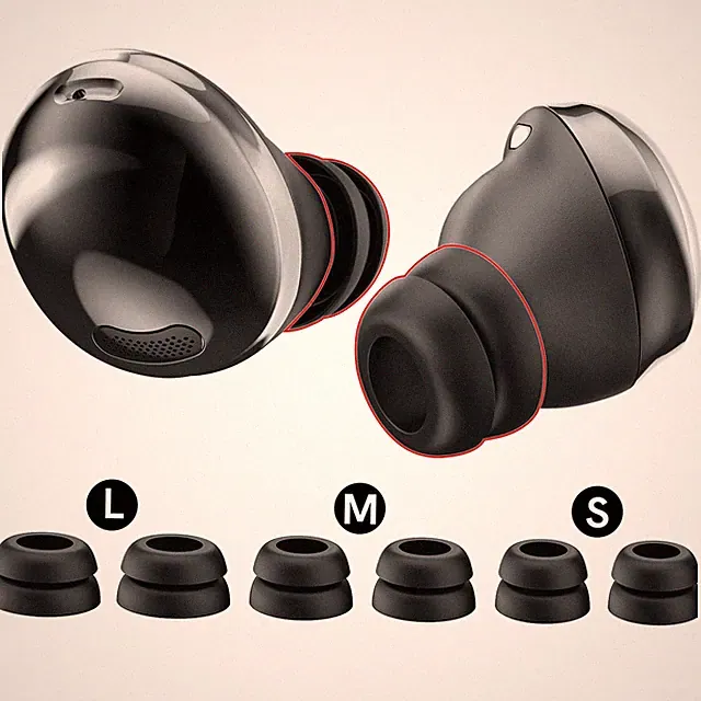 6Set Silikon Ohrstöpsel Für Samsung Galaxy Buds Pro Kopfhoerer Headphone Schwarz