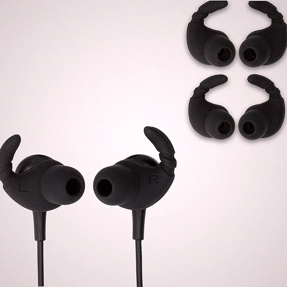6x Universal Silikon Cover In-Ear Kopfhörer mit Haken Ohrstöpsel Silikonhülle