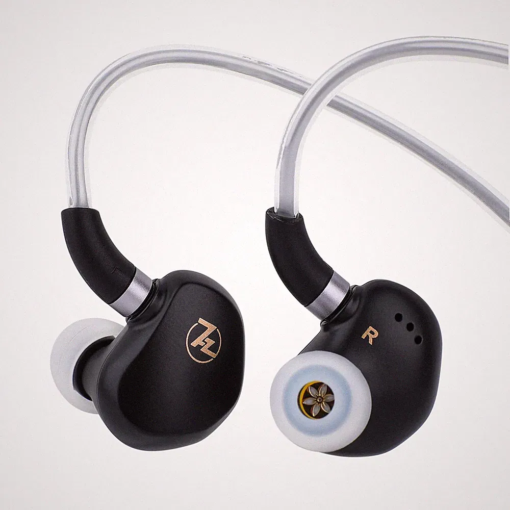7HZ G1 In-Ear-Kopfhörer mit 10mm Dynamischem Treiber, Schwarz, 3.5 mm, Gaming