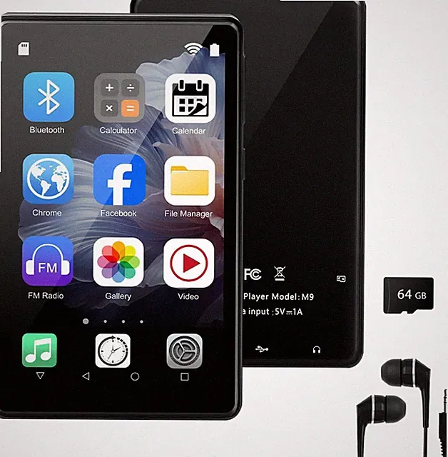 96GB MP3 Player Mit Bluetooth 5.3 & WLAN, Android 13 Musikplayer Für Kinder, 4 Z