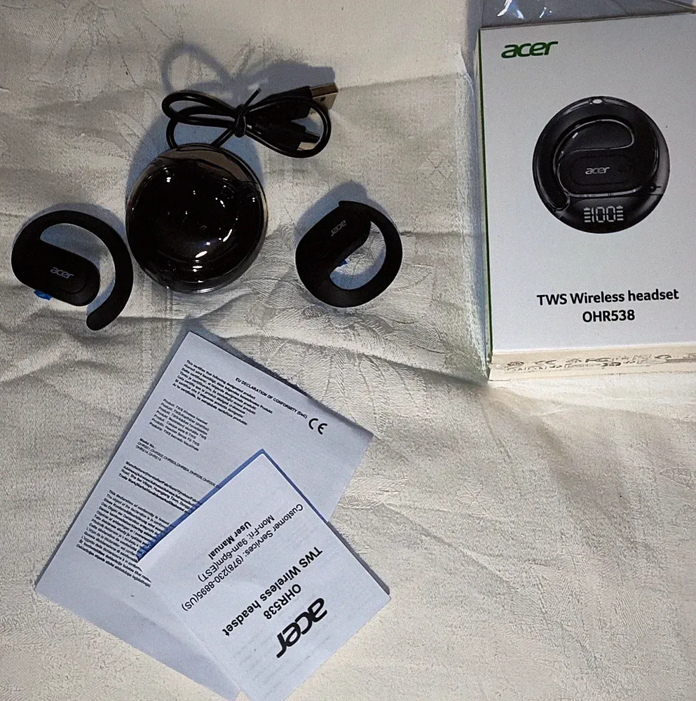 ACER OHR538 ON-EAR Kabelloses Kopfhörer HIFI-Soundqualität OVP