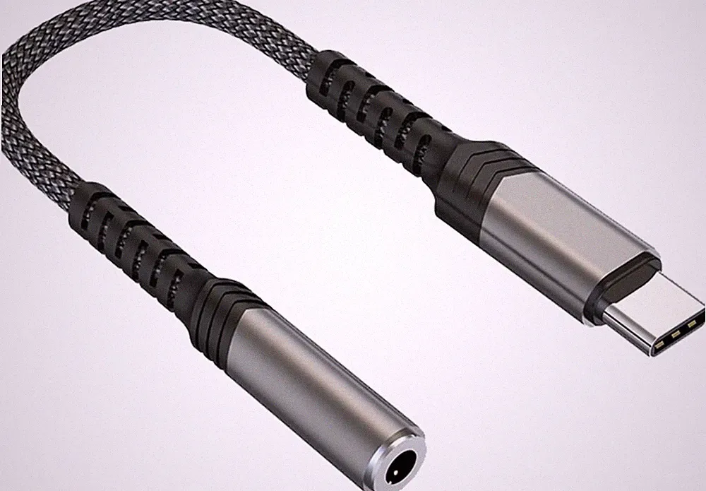 Adapter USB C auf Klinke, USB C auf 3.5mm Kopfhörer Adapter, Aux Adapter Klinke