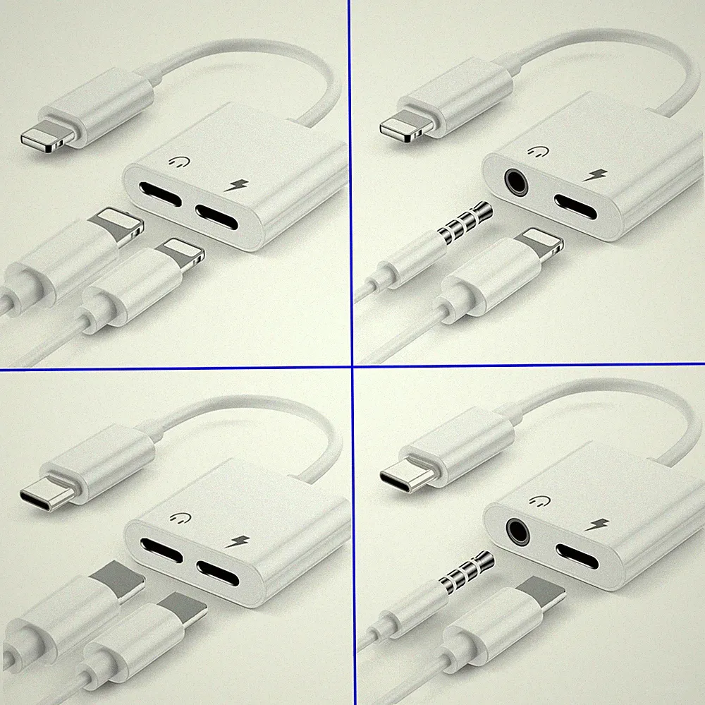 Adapter Usb Typ C Aux 3,5mm Digital Splitter Audioadapter Kopfhörer Headset