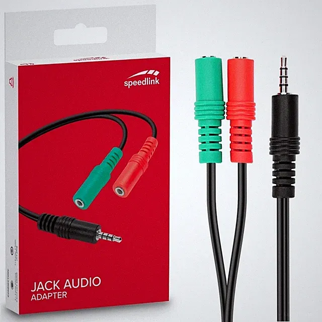Adapter Y Splitter 3,5mm Klinke PC Gaming-Headset an PS5 PS4 Xbox Controller