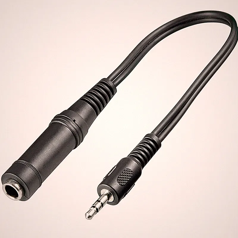 Adapterkabel 3.5 mm Klinkenstecker auf 6.3 mm Buchse Klinke 3,5 auf 6,35 Stereo