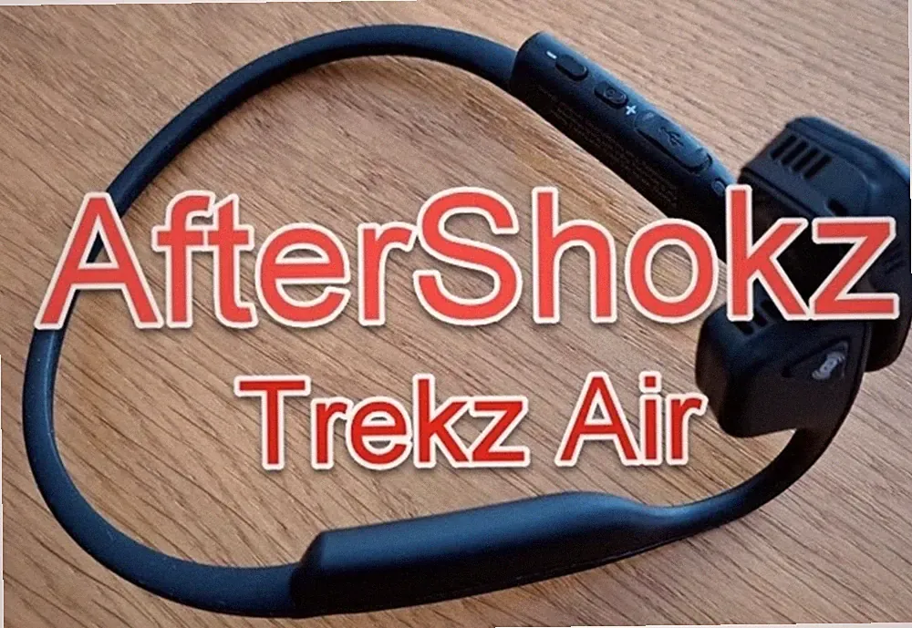Aftershokz Trekz Titanium Knochenschall Kopfhörer, Open Ear Sport Kopfhörer