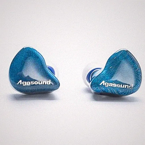 Agasound Sublimation Bunt Holz In-Ear Kopfhörer 3,5 mm 4,4 mm Blau R8816110
