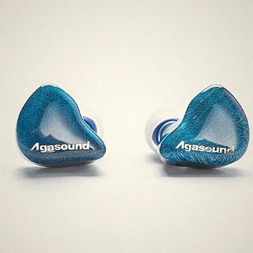 Agasound Sublimation Bunt Holz In-Ear Kopfhörer 3,5 mm 4,4 mm Blau R8816110