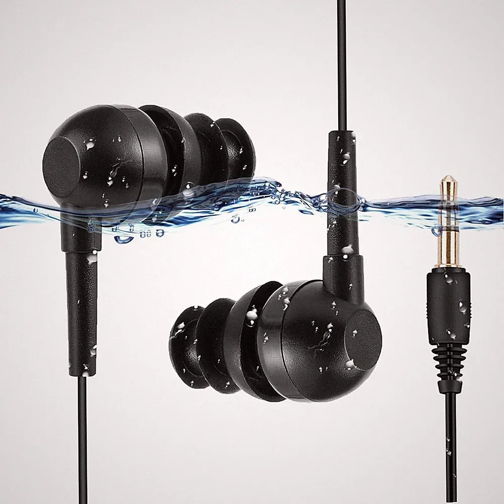 AGPTEK IPX8 wasserdichte Kopfhörer Sportkopfhörer Im-Ohr Headset Schwimmen Ohrhö