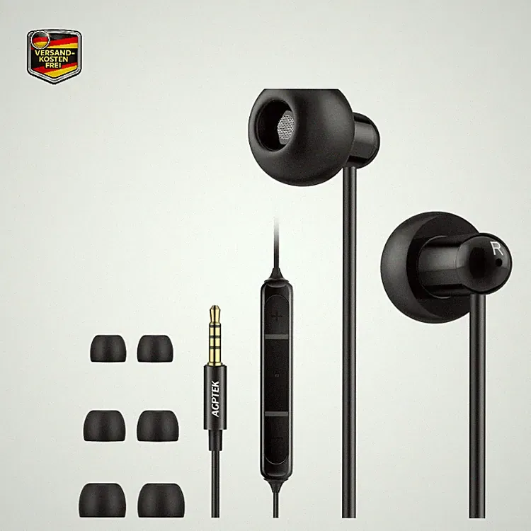 AGPTEK Schlaf Kopfhörer In Ear 13mm Silikon Lärmminderung