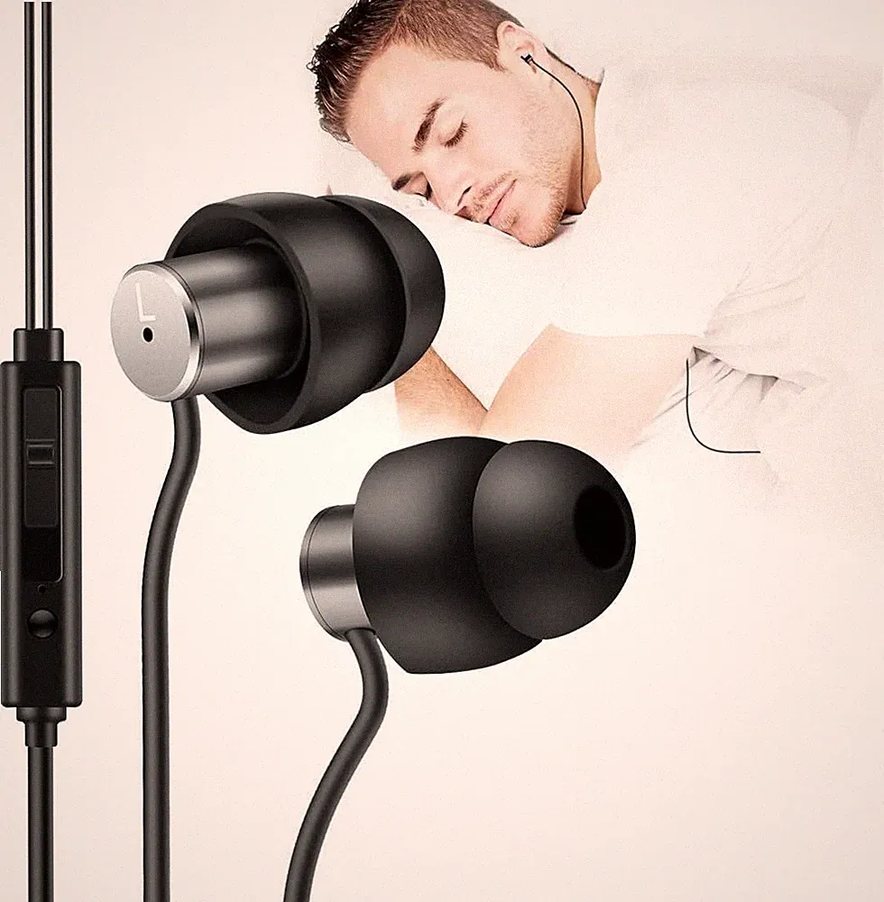 AGPTEK Schlaf Kopfhörer Ohrstöpsel, Mini In-Ear weiche Silikon-Schallisolierung