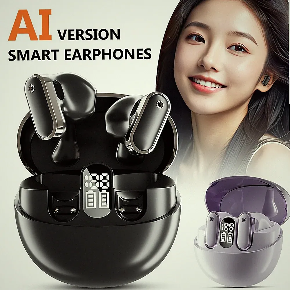 AI Smart Kopfhörer, Bluetooth Ohrhörer in Ear mit App für Musik Dual-Modus