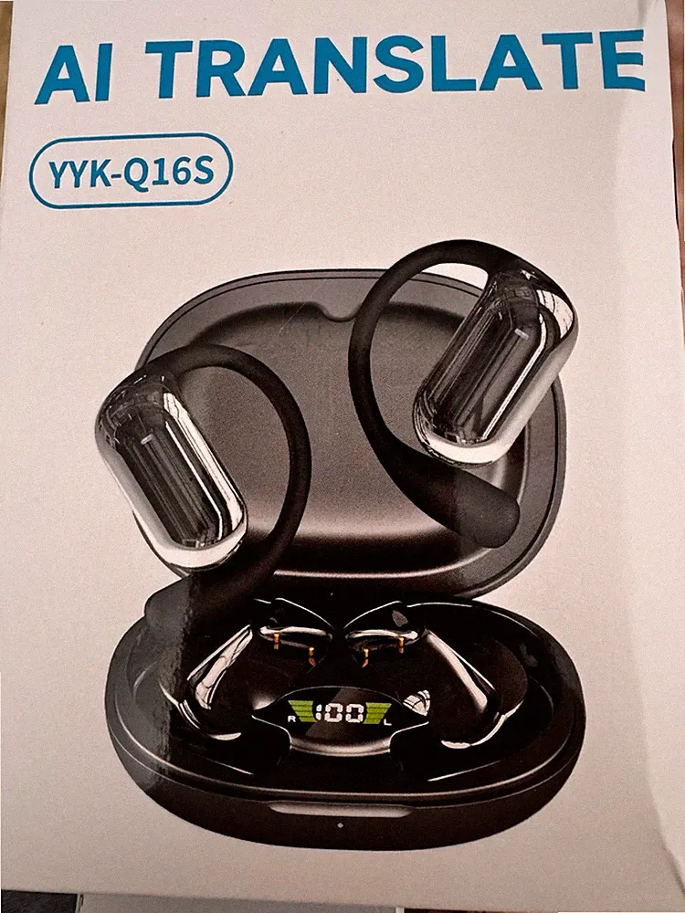 AI Translate AYYK-Q16S Open-Ear Bluetooth In-Ear-Kopfhörer Ohrbügel kabellos