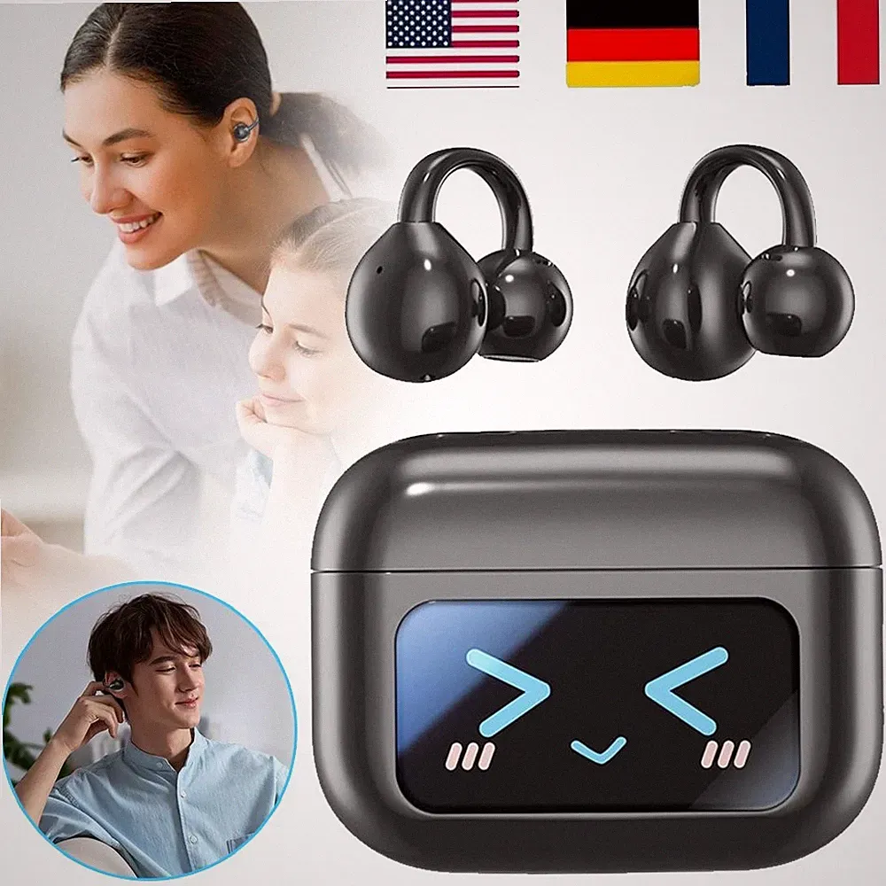 AI Übersetzer Kopfhörer Clip On Bluetooth Sportkopfhörer AI Übersetzer Ohrhörer
