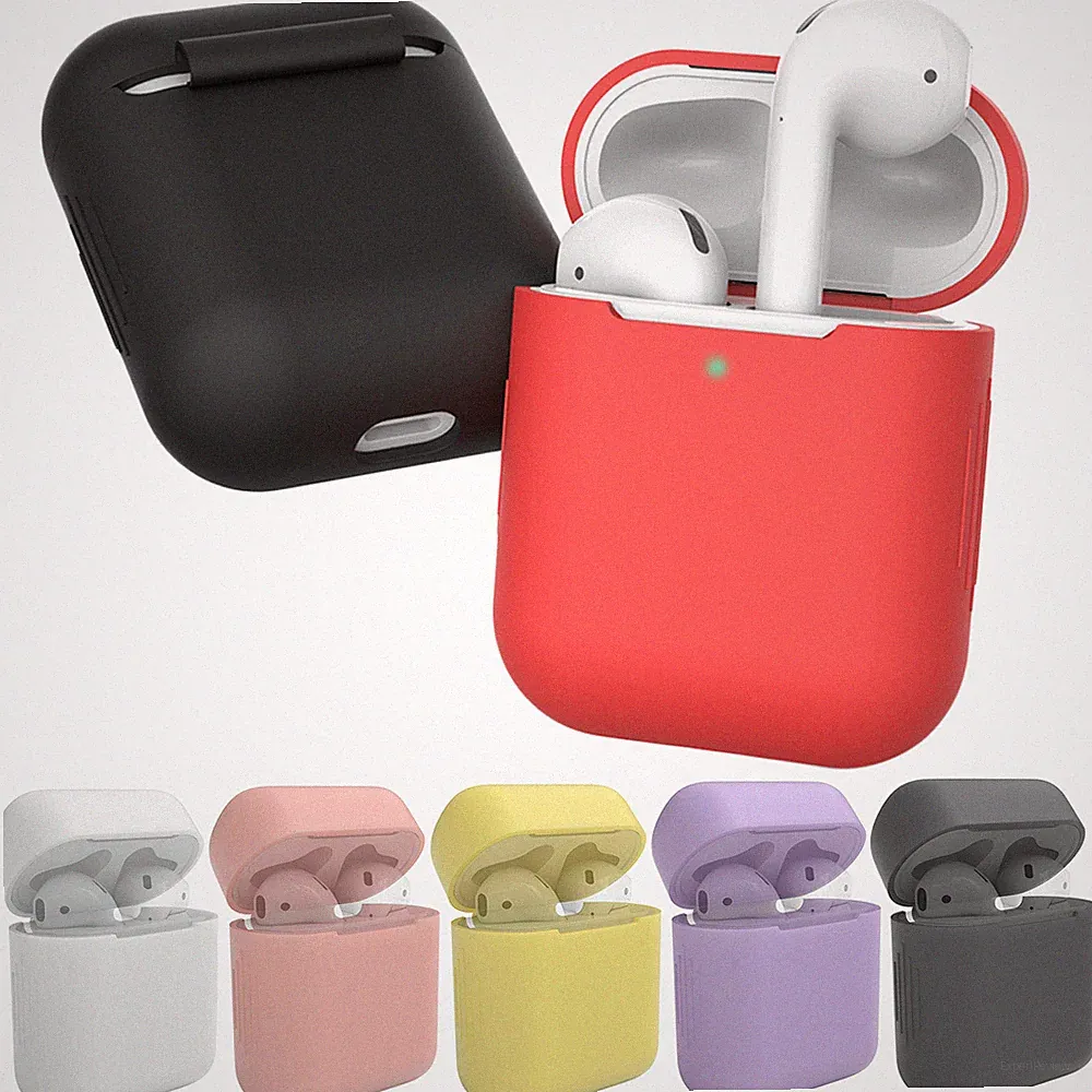 AirPods 1 2 Hülle Silikon Case - Schutzhülle für Apple Airpod Kopfhörer 1 2 Gen