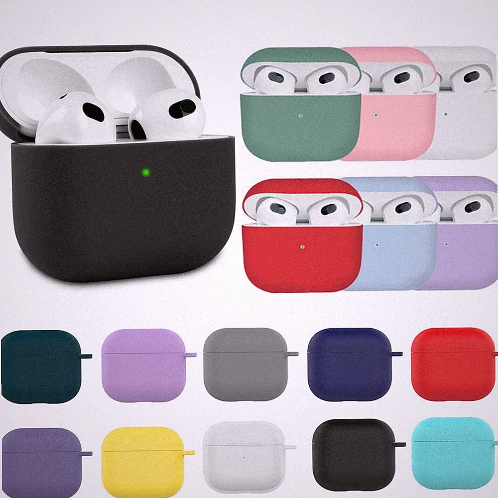 Airpods 3 Schutzhülle Case Silikon Hülle Tasche Cover für Apple Kopfhörer schutz