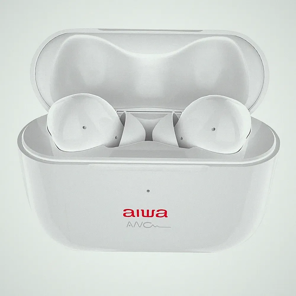 Aiwa EBTW-888ANC/WT (UK) White Diamond Pods, True Wireless In Ear Headphones (TW
