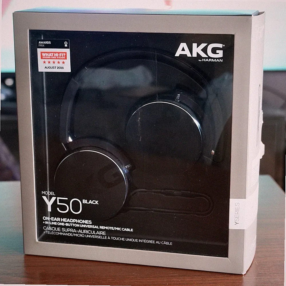 AKG BY HARMAN Y50 WIRED ON-EAR FOLDING HEADPHONES Y SERIES