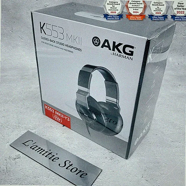 AKG K553 MK2 MKII geschlossener Studio-Monitoring-Kopfhörer + 4-Kanal-Verstär...