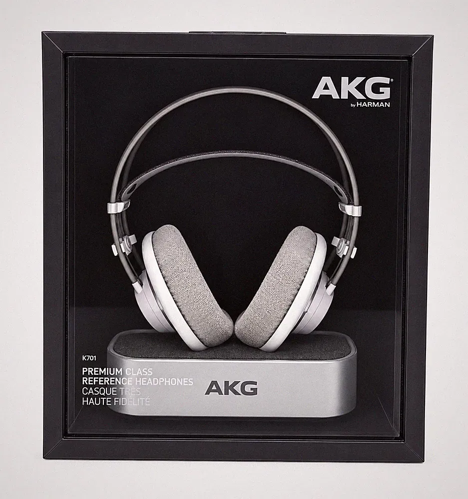 AKG K701 Referenz Kopfhörer Over-Ear Offen 62 Ohm HiFi Studio Weiß Neu