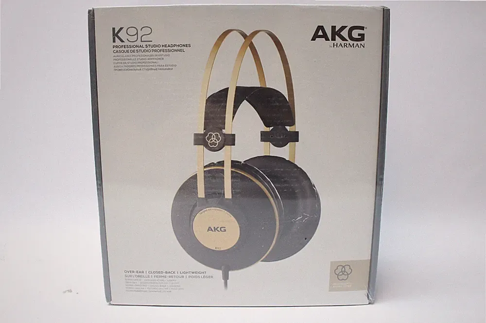 AKG K92 Professional Studio Kopfhörer Over-Ear Closed Back Schwarz Gold