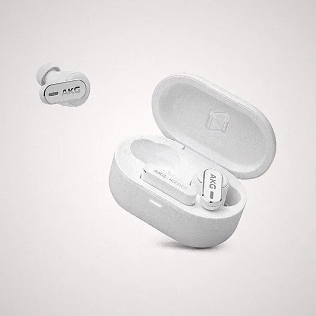 AKG N5 Hybrid True Wireless Earbuds Hi-Res LDAC ANC 2,4GHz Dongle Weiß