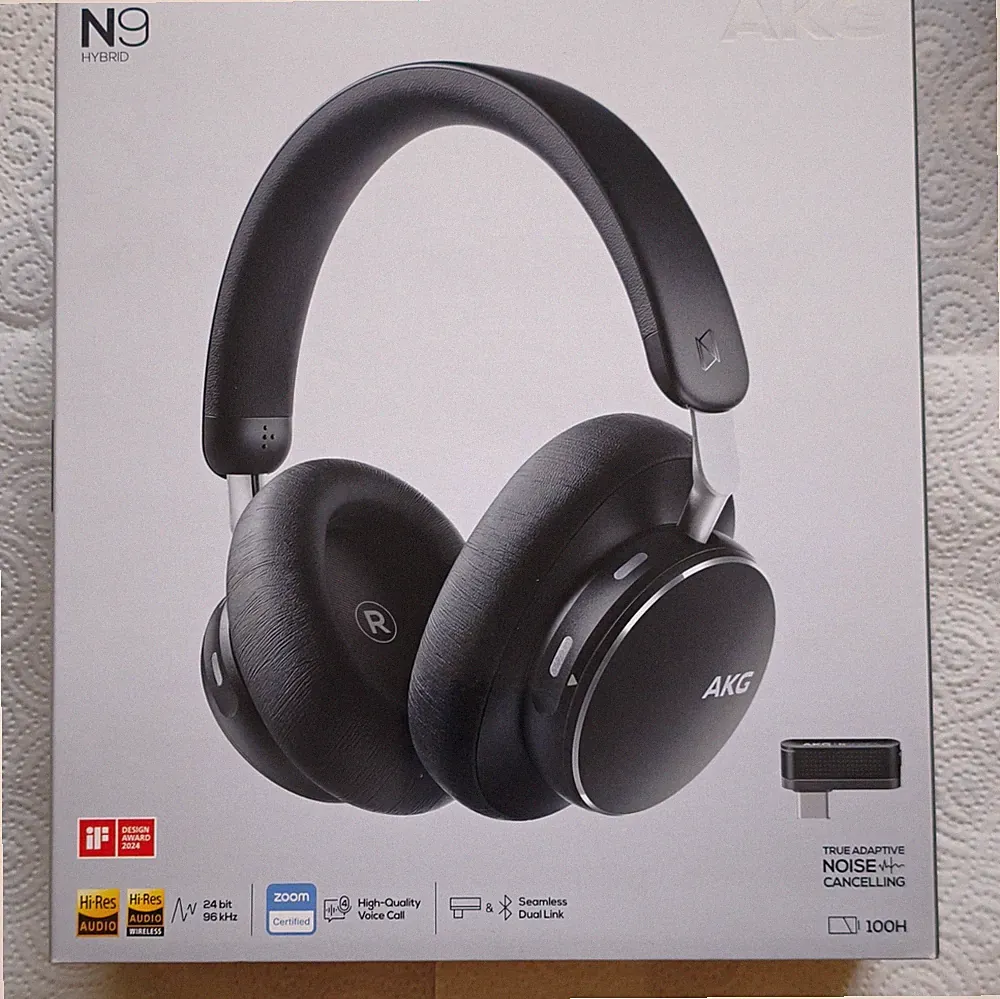 AKG N9 Hybrid Over-Ear Bluetooth Kopfhörer Schwarz mit Geräuschunterdrückung